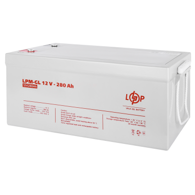Акумулятор гелевий LPM-GL 12V - 280 Ah Акумулятор гелевий LPM-GL 12V - 280 Ah