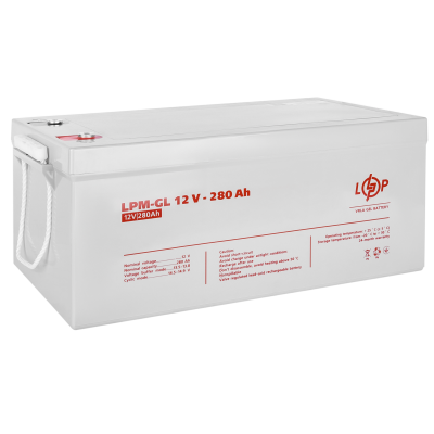 Акумулятор гелевий LPM-GL 12V - 280 Ah Акумулятор гелевий LPM-GL 12V - 280 Ah