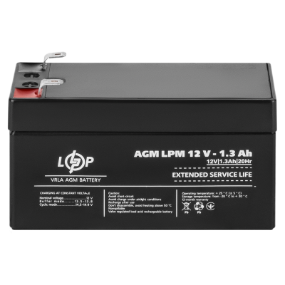 Акумулятор AGM LPM 12V - 1.3 Ah Акумулятор AGM LPM 12V - 1.3 Ah
