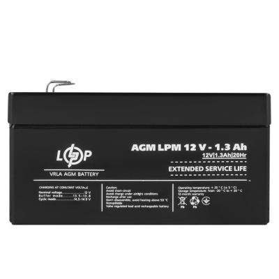 Акумулятор AGM LPM 12V - 1.3 Ah Акумулятор AGM LPM 12V - 1.3 Ah