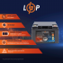 Акумулятор LP LiFePO4 12V (12,8V) - 60 Ah (768Wh) (BMS 50A/25А) пластик Акумулятор LP LiFePO4 12V (12,8V) - 60 Ah (768Wh) (BMS 50A/25А) пластик