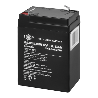 Акумулятор AGM LPM 6V - 4.5 Ah Акумулятор AGM LPM 6V - 4.5 Ah
