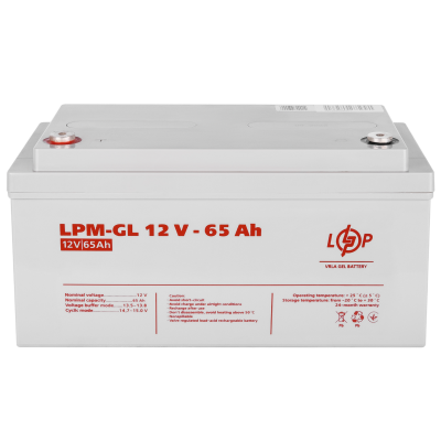 Акумулятор гелевий LPM-GL 12V - 65 Ah Акумулятор гелевий LPM-GL 12V - 65 Ah