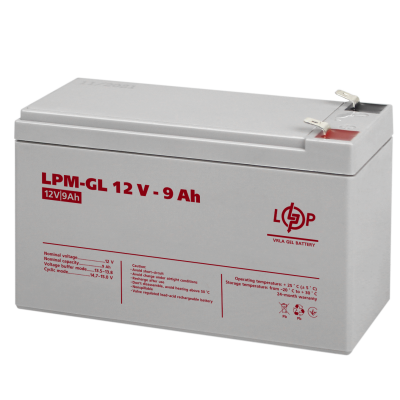 Акумулятор гелевий LPM-GL 12V - 9 Ah Акумулятор гелевий LPM-GL 12V - 9 Ah
