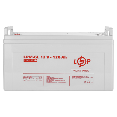 Акумулятор гелевий LPM-GL 12V - 120 Ah Акумулятор гелевий LPM-GL 12V - 120 Ah