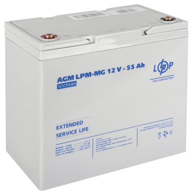 Акумулятор мультигелевий LPM-MG 12V - 55 Ah Акумулятор мультигелевий LPM-MG 12V - 55 Ah