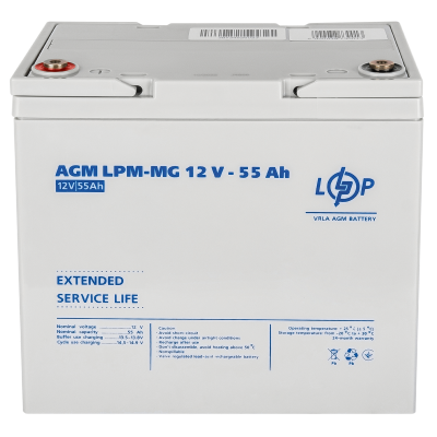 Акумулятор мультигелевий LPM-MG 12V - 55 Ah Акумулятор мультигелевий LPM-MG 12V - 55 Ah