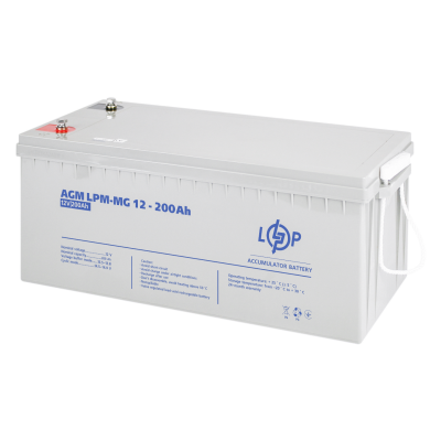Акумулятор мультигелевий LPM-MG 12V - 200 Ah Акумулятор мультигелевий LPM-MG 12V - 200 Ah