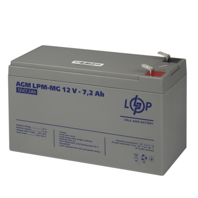Акумулятор мультигелевий LPM-MG 12V - 7.2 Ah Акумулятор мультигелевий LPM-MG 12V - 7.2 Ah