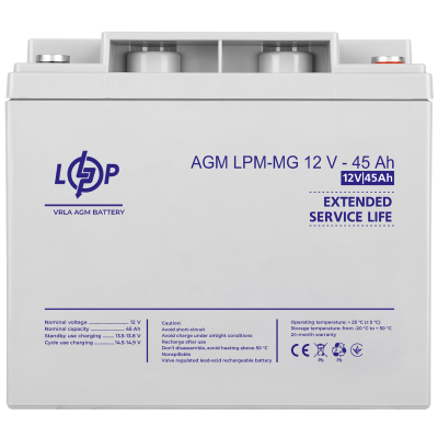 Акумулятор мультигелевий LPM-MG 12V - 45 Ah Акумулятор мультигелевий LPM-MG 12V - 45 Ah