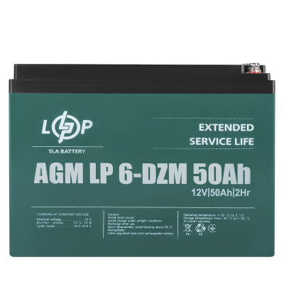Тяговий свинцево-кислотний акумулятор LP 6-DZM-50 Ah Тяговий свинцево-кислотний акумулятор LP 6-DZM-50 Ah