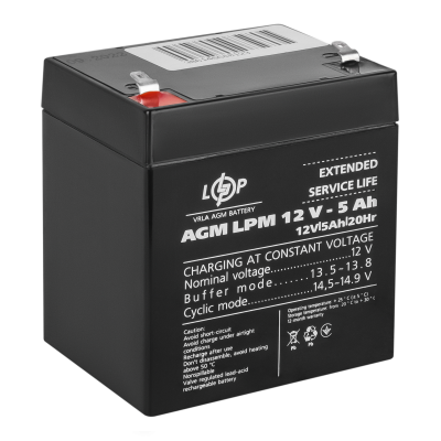 Акумулятор AGM LPM 12V - 5 Ah Акумулятор AGM LPM 12V - 5 Ah