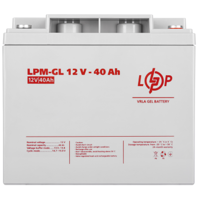Акумулятор гелевий LPM-GL 12V - 40 Ah Акумулятор гелевий LPM-GL 12V - 40 Ah