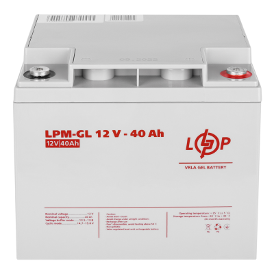 Акумулятор гелевий LPM-GL 12V - 40 Ah Акумулятор гелевий LPM-GL 12V - 40 Ah