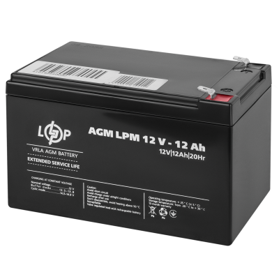 Акумулятор AGM LPM 12V - 12 Ah Акумулятор AGM LPM 12V - 12 Ah