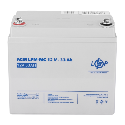 Акумулятор мультигелевий LPM-MG 12V - 33 Ah Акумулятор мультигелевий LPM-MG 12V - 33 Ah