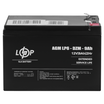Тяговий свинцево-кислотний акумулятор LP 6-DZM-9 Ah Тяговий свинцево-кислотний акумулятор LP 6-DZM-9 Ah