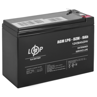 Тяговий свинцево-кислотний акумулятор LP 6-DZM-9 Ah Тяговий свинцево-кислотний акумулятор LP 6-DZM-9 Ah