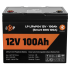 Акумулятор LP LiFePO4 12V (12,8V) - 100 Ah (1280Wh) (Smart BMS 100А) з BT пластик для ДБЖ Акумулятор LP LiFePO4 12V (12,8V) - 100 Ah (1280Wh) (Smart BMS 100А) з BT пластик для ДБЖ