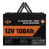 Акумулятор LP LiFePO4 12V (12,8V) - 100 Ah (1280Wh) (Smart BMS 100А) з BT пластик для ДБЖ Акумулятор LP LiFePO4 12V (12,8V) - 100 Ah (1280Wh) (Smart BMS 100А) з BT пластик для ДБЖ
