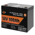 Акумулятор LP LiFePO4 12V (12,8V) - 100 Ah (1280Wh) (Smart BMS 100А) з BT пластик для ДБЖ Акумулятор LP LiFePO4 12V (12,8V) - 100 Ah (1280Wh) (Smart BMS 100А) з BT пластик для ДБЖ