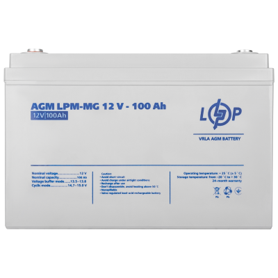 Акумулятор мультигелевий LPM-MG 12V - 100 Ah Акумулятор мультигелевий LPM-MG 12V - 100 Ah