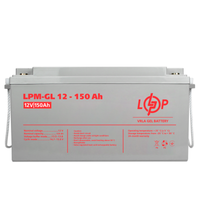 Акумулятор гелевий LPM-GL 12V - 150 Ah Акумулятор гелевий LPM-GL 12V - 150 Ah