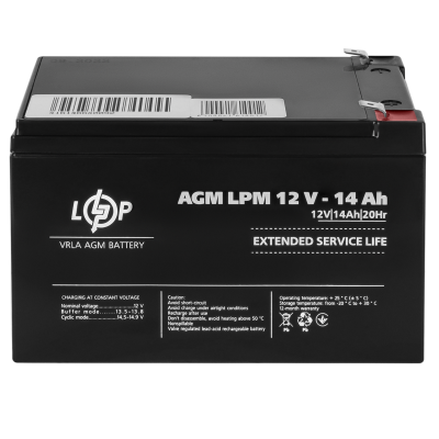 Акумулятор AGM LPM 12V - 14 Ah Акумулятор AGM LPM 12V - 14 Ah