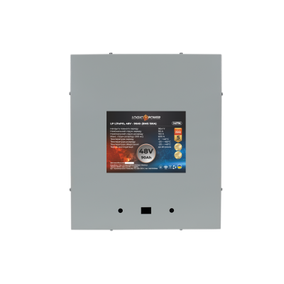 Акумулятор LP LiFePO4 48V (51,2V) - 90 Ah (4608Wh) (BMS 150A) металл Акумулятор LP LiFePO4 48V (51,2V) - 90 Ah (4608Wh) (BMS 150A) металл