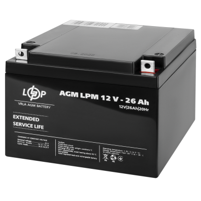 Акумулятор AGM LPM 12V - 26 Ah Акумулятор AGM LPM 12V - 26 Ah