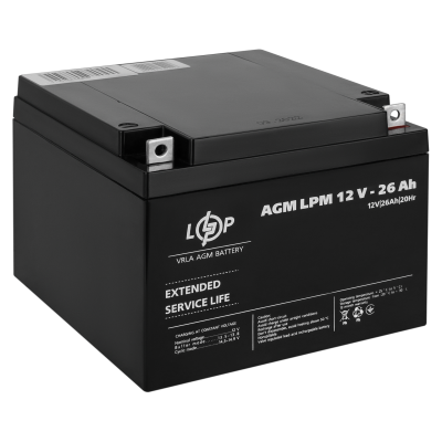 Акумулятор AGM LPM 12V - 26 Ah Акумулятор AGM LPM 12V - 26 Ah