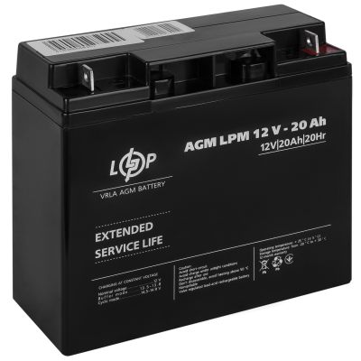 Акумулятор AGM LPM 12V - 20 Ah Акумулятор AGM LPM 12V - 20 Ah