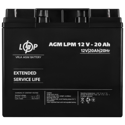 Акумулятор AGM LPM 12V - 20 Ah Акумулятор AGM LPM 12V - 20 Ah