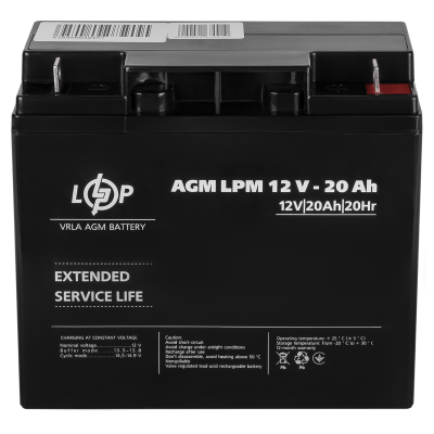 Акумулятор AGM LPM 12V - 20 Ah Акумулятор AGM LPM 12V - 20 Ah