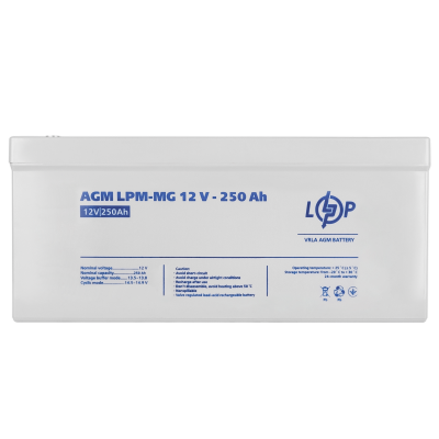 Акумулятор мультигелевий LPM-MG 12V - 250 Ah Акумулятор мультигелевий LPM-MG 12V - 250 Ah