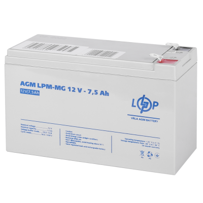 Акумулятор мультигелевий LPM-MG 12V - 7.5 Ah Акумулятор мультигелевий LPM-MG 12V - 7.5 Ah