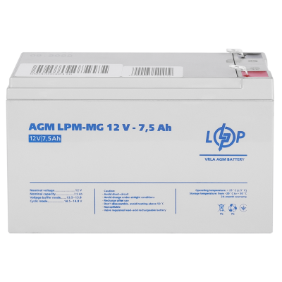 Акумулятор мультигелевий LPM-MG 12V - 7.5 Ah Акумулятор мультигелевий LPM-MG 12V - 7.5 Ah
