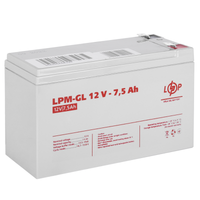 Акумулятор гелевий LPM-GL 12V - 7.5 Ah Акумулятор гелевий LPM-GL 12V - 7.5 Ah