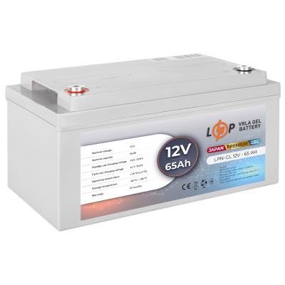 Акумулятор гелевий LPN-GL 12V - 65 Ah Акумулятор гелевий LPN-GL 12V - 65 Ah