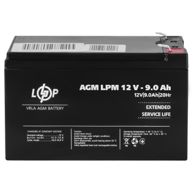 Аккумулятор AGM LPM 12V - 9 Ah Аккумулятор AGM LPM 12V - 9 Ah