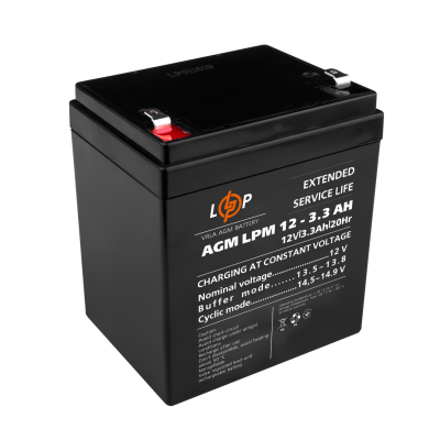 Акумулятор AGM LPM 12V - 3.3 Ah Акумулятор AGM LPM 12V - 3.3 Ah