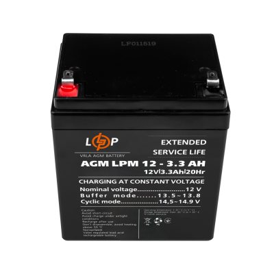 Акумулятор AGM LPM 12V - 3.3 Ah Акумулятор AGM LPM 12V - 3.3 Ah