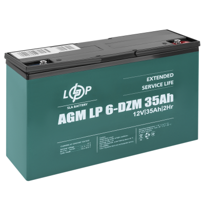 Тяговий свинцево-кислотний акумулятор LP 6-DZM-35 Ah Тяговий свинцево-кислотний акумулятор LP 6-DZM-35 Ah