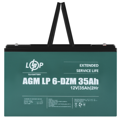 Тяговий свинцево-кислотний акумулятор LP 6-DZM-35 Ah Тяговий свинцево-кислотний акумулятор LP 6-DZM-35 Ah