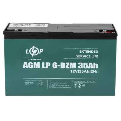 Тяговий свинцево-кислотний акумулятор LP 6-DZM-35 Ah Тяговий свинцево-кислотний акумулятор LP 6-DZM-35 Ah