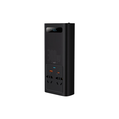 Автомобильный инвертор Baseus IGBT Power 300W 220V EU Черный (CGNB010101) Автомобильный инвертор Baseus IGBT Power 300W 220V EU Черный (CGNB010101)