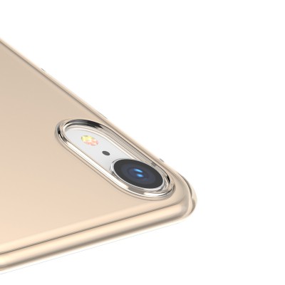 Чехол Baseus для iPhone Xr Simplicity Прозрачный Золотой (ARAPIPH61-A0V) Чехол Baseus для iPhone Xr Simplicity Прозрачный Золотой (ARAPIPH61-A0V)