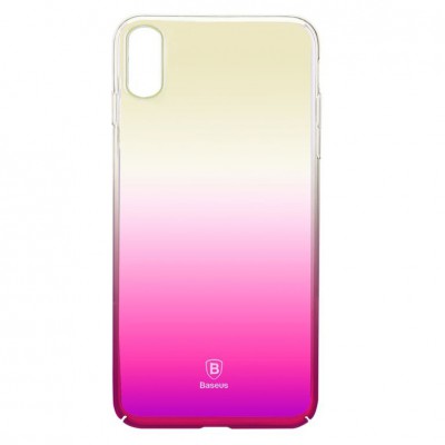 Чехол Baseus для iPhone X/Xs Glaze pink (WIAPIPHX-GC04) Чехол Baseus для iPhone X/Xs Glaze pink (WIAPIPHX-GC04)
