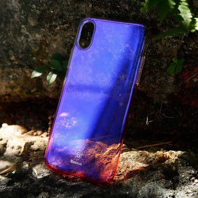 Чехол Baseus для iPhone X/Xs Glaze pink (WIAPIPHX-GC04) Чехол Baseus для iPhone X/Xs Glaze pink (WIAPIPHX-GC04)