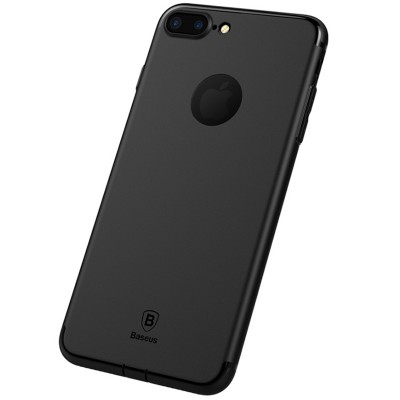 Чехол Baseus для iPhone 8 Plus/7 Plus Simple Solid Black (ARAPIPH7P-MS01) Чехол Baseus для iPhone 8 Plus/7 Plus Simple Solid Black (ARAPIPH7P-MS01)